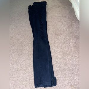 EXPRESS JEANS. Black Ripped jeans. Size: 0 short. Super cute!! Gently worn.